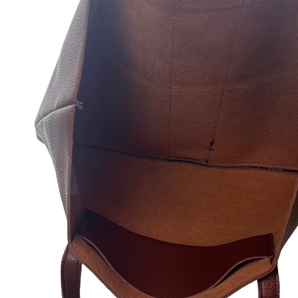 Vince Camuto Brown and Black Shoulder Bag with Modern Design - Picture 8 of 9